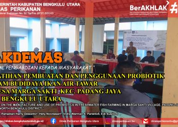 Pelatihan Pembuatan dan Penggunaan Probiotik dalam Budidaya Ikan Tawar