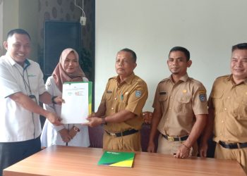 Penandatanganan Perjanjian Kerjasama antara Dinas Perikanan Kabupaten Bengkulu Utara dan BPJS Ketenaga Kerjaan.